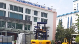 Xe nâng Komatsu Hà Nội chạy điện đi kèm với 6 loại phụ tùng